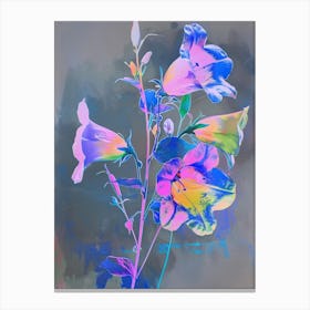 Iridescent Flower Canterbury Bells 1 Canvas Print