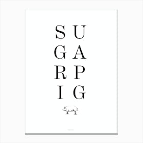 Sugarpig by emerybloom Canvas Print