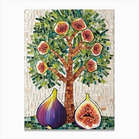 Mosaic Fig Tree 1 Canvas Print