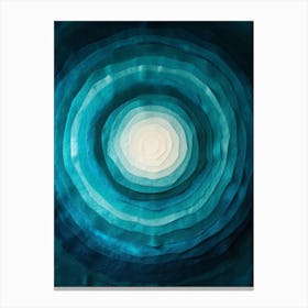 Blue Circle 1 Canvas Print