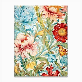 William Morris-inspired pattern blooms with elegance 1 Canvas Print