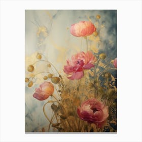 Vintage Poppies Canvas Print