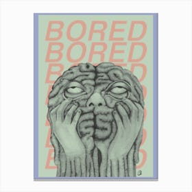 Bored Canvas Print