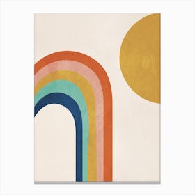 The Sun And A Rainbow Canvas Print