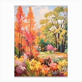 Autumn Gardens Painting Norfolk Botanical Garden 2 Canvas Print