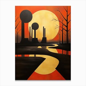 Industrial Abstract Minimalist 1 Canvas Print