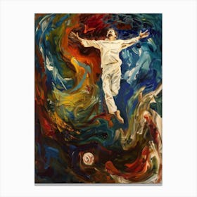 Jesus In The Clouds Canvas Print