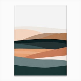 Watercolor sunset landscape 30 Canvas Print