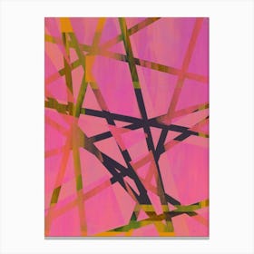 Tangled - Pink Navy Canvas Print