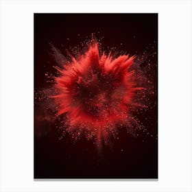 Red Explosion Canvas Print