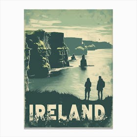 Travel Poster For Ireland Small Canvas Print