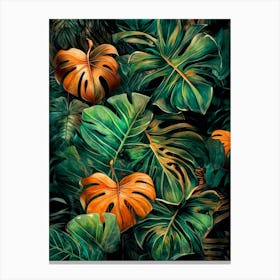 Tropical Leaves 1 nature flora Canvas Print