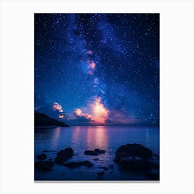 Milky Over The Sea Canvas Print