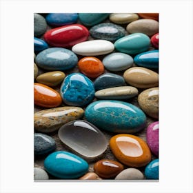 Colorful Pebbles Canvas Print