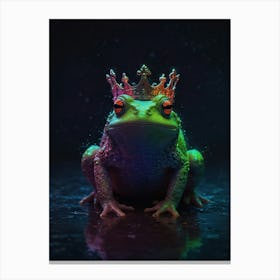 Frog With Crown 2 Canvas Print
