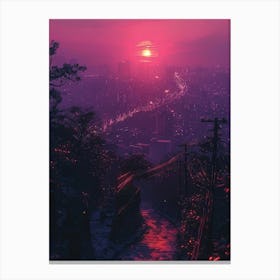 Sunset Cityscape 1 Canvas Print