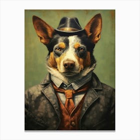 Gangster Dog Australian Cattle Dog Canvas Print