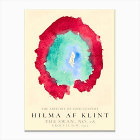 Hilma Af Klint Swan 10 Canvas Print