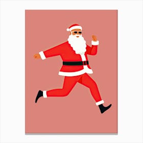 Santa Claus Running From You Canvas Print