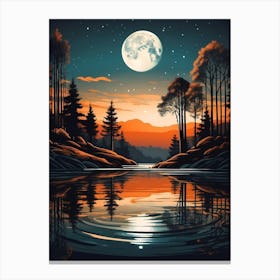 Night Landscape Canvas Print