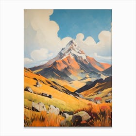 Mount Kenya Kenya 4 Mountain Painting Canvas Print