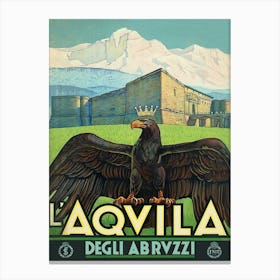 Aquvila, Medieval City Fortress, Italy Canvas Print