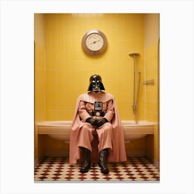 Darth Vader In Wes Anderson Style 42 Canvas Print