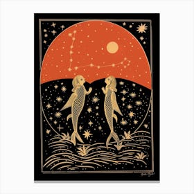 Zodiac - Pisces Canvas Print