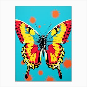 Pop Art Brimstone Butterfly 1 Canvas Print