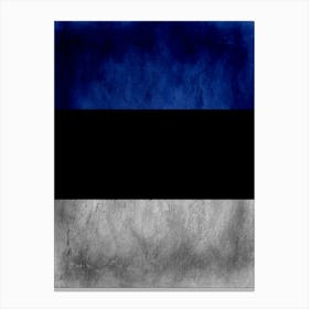 Estonia Flag Texture Canvas Print
