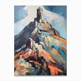 Mount Athos Greece 2 Mountain Painting Canvas Print