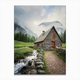 Stone House In The Mountains 4 Canvas Print