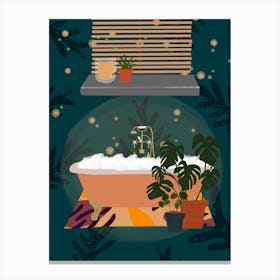 Bath time Canvas Print