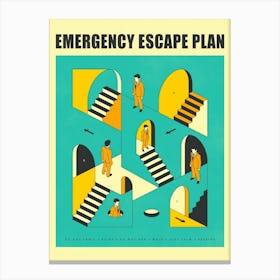 Emergency Escape Plan Canvas Print