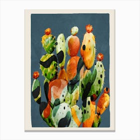 Abstract Modern Cactus 2 Canvas Print