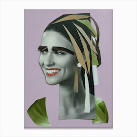 Modern Art, Girl With A Pearl Earrings Canvas Print