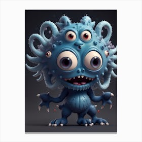 Monster 3d 5 Canvas Print