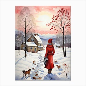 Winter In The Country Canvas Print