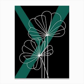 X - Flowers Canvas Print