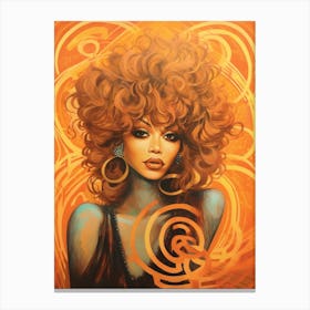 Tina Turner Retro Poster Canvas Print
