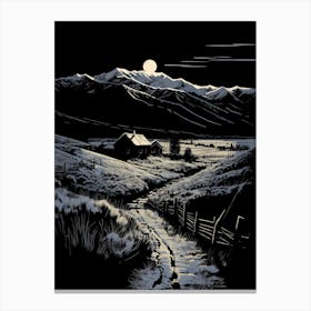 Moonlight Road Canvas Print