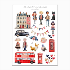 Life In London Canvas Print