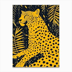 Yellow Jaguar 4 Canvas Print