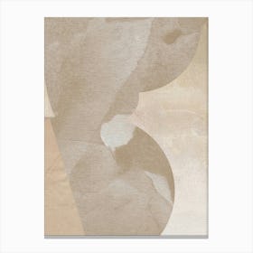 Abstract Beige Artwork Canvas Print