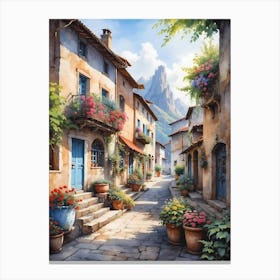 Italian Village Canvas Print