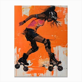 Roller Girl 1 Canvas Print