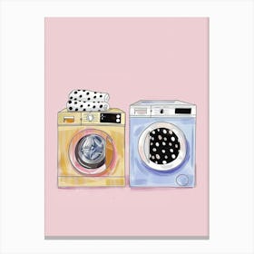 Two Washing Machines 3 Canvas Print