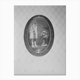 Daughter Of Joseph La Blanc, Pictured In First Communion Dress, Crowley, Louisiana By Russell Lee Canvas Print