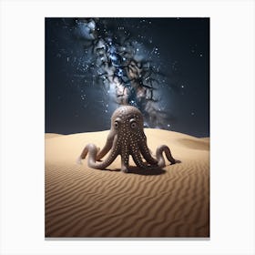 Cosmic octopus in the desert Canvas Print