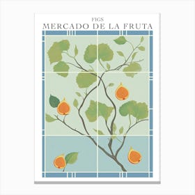 Mercado De La Fruta Figs Illustration 8 Poster Canvas Print